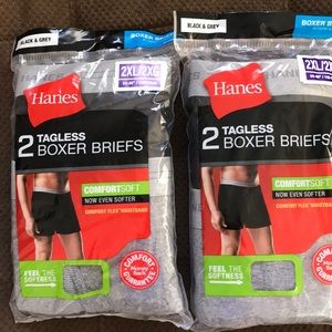 4 Pair of HANES 2XL Men’s Boxer Briefs
